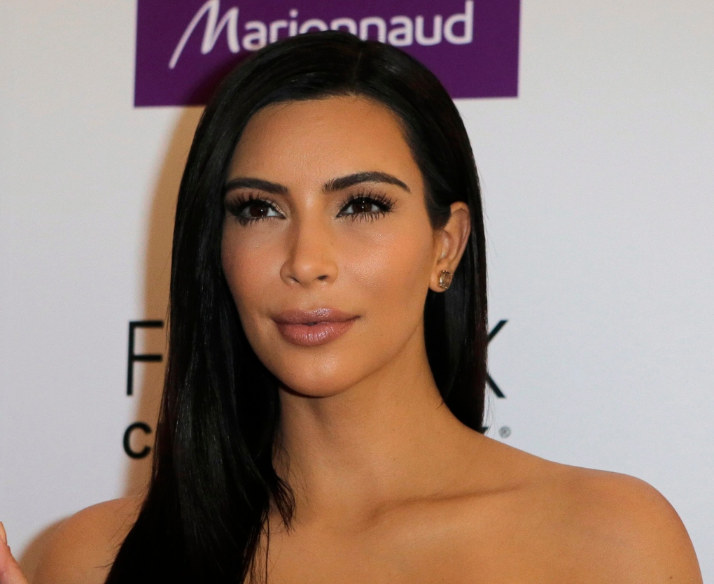 Kim Kardashian attend hair product launch