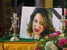 Atena Arabsalmany was laid to rest Wednesday. She was killed in a car crash on Halloween.