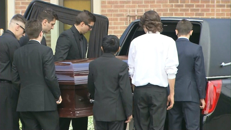 A funeral was held for Jeremy Cook in Brampton, Ont. on Monday, June 22, 2015. 