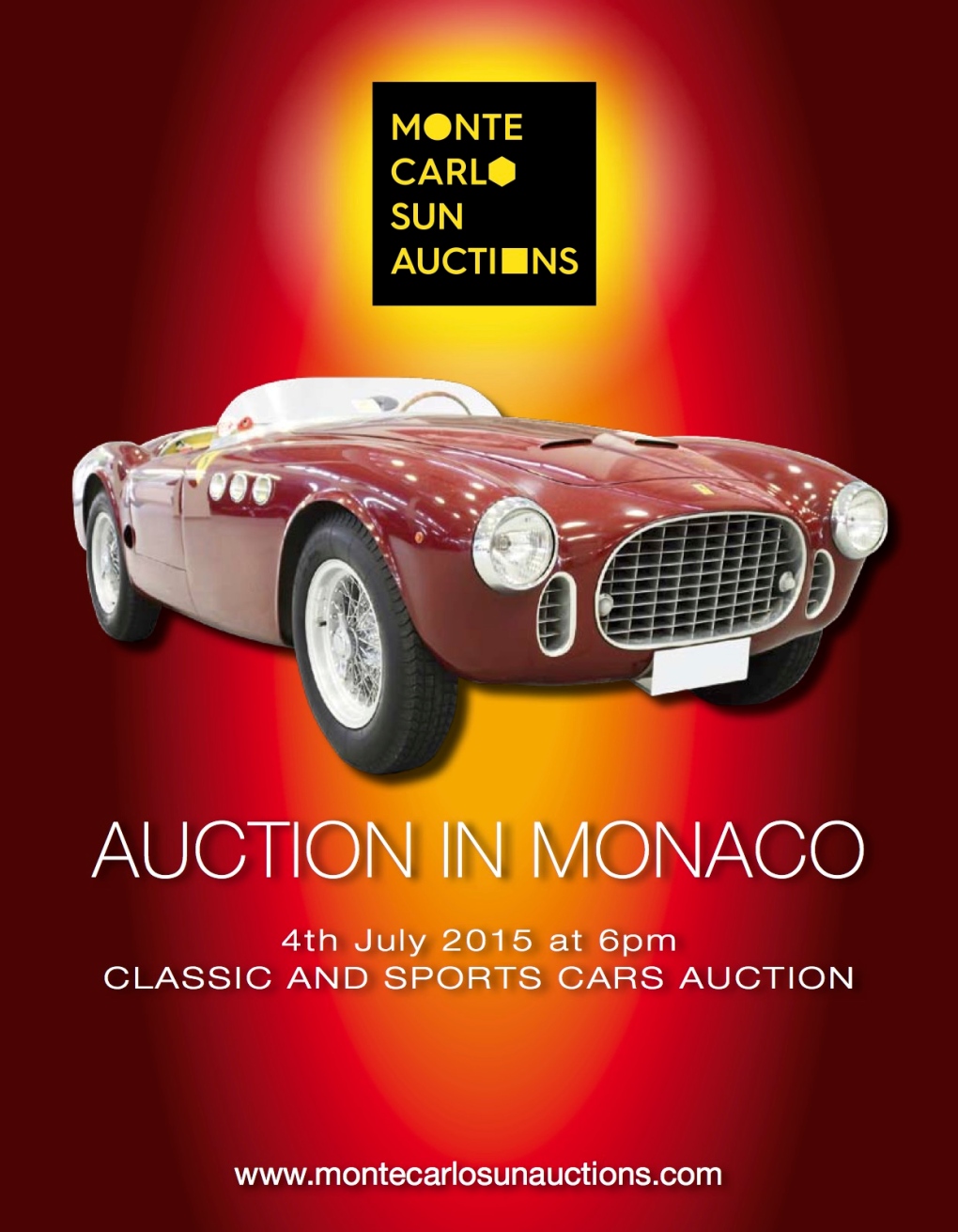 Ferrari on Monte Carlo Auction catalogue