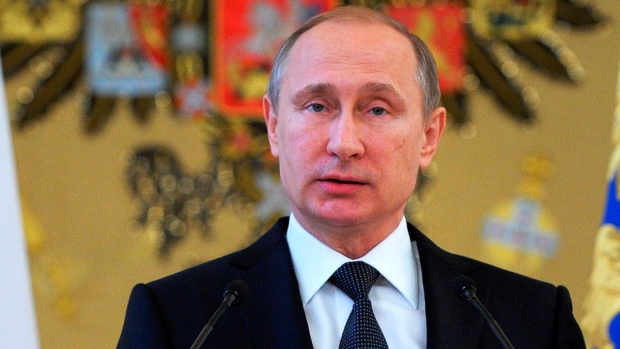 President Vladimir Putin speaks in Moscow