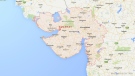 A Google map shows the Indian state of Gujarat. (Google)
