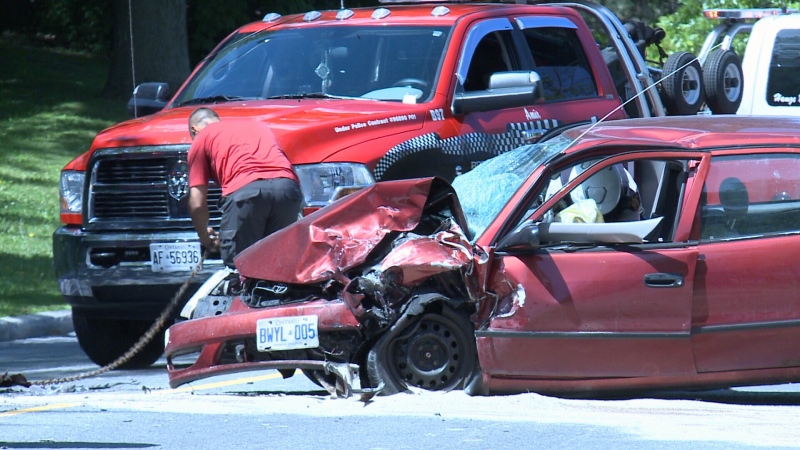 A 63-year-old man was sent to hospital in critical condition following a serious collision on Colonel By Drive on Friday, June 26, 2015.