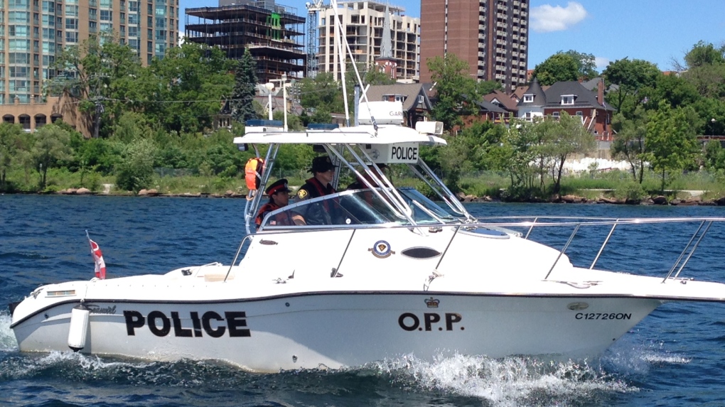 OPP patrol boat on Lake Simcoe