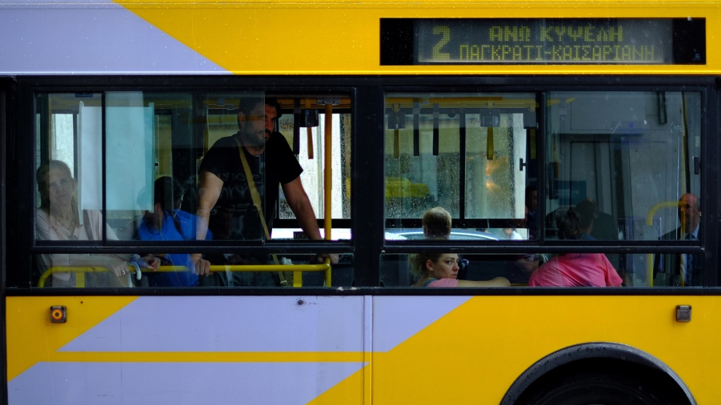 Free transport in Athens amid debt crisis