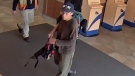 Sidney and North Saanich RCMP are searching for a person of interest after tens of thousands of dollars' worth of damage was caused to a bathroom and office at Swartz Bay Ferry Terminal. June 29, 2015. (Sidney/North Saanich RCMP Handout)