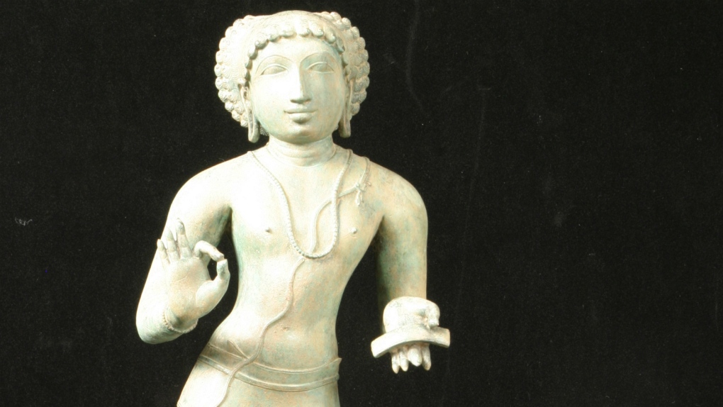 Bronze Indian idol given to U.S. Customs