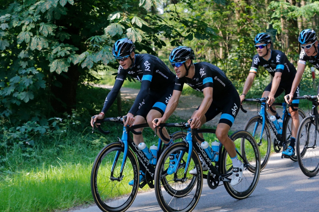 Cyclists train for Tour de France