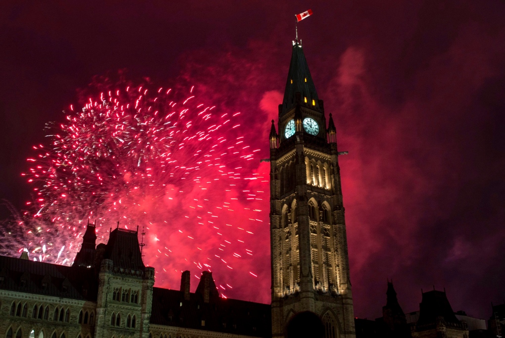 Fireworks, Parliament Hill, Canada Day