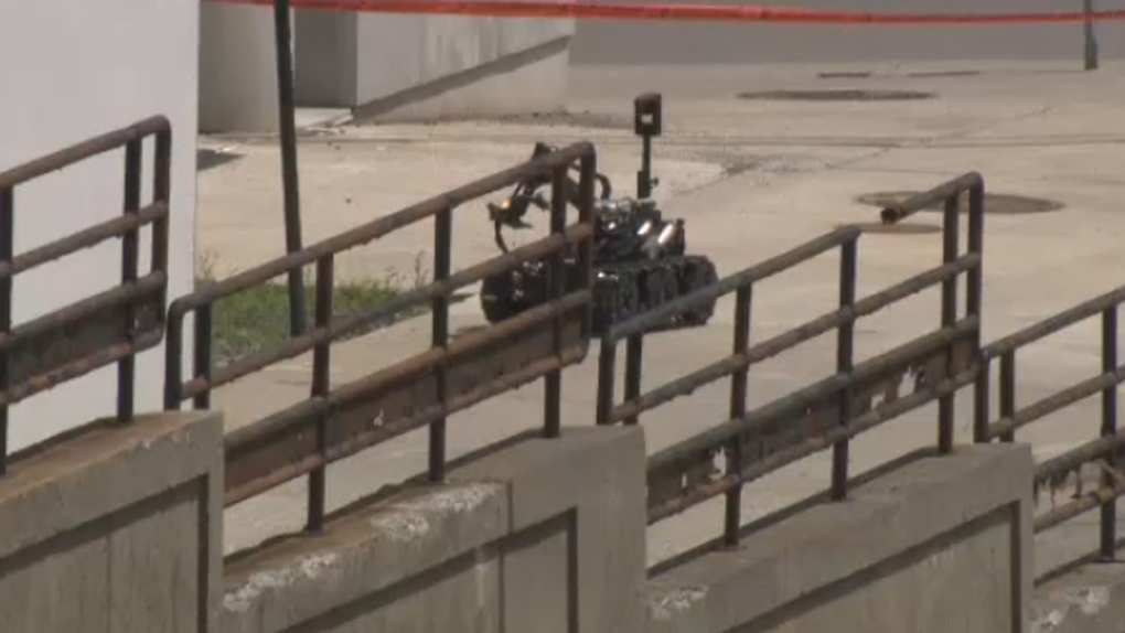 The Montreal police bomb squad robot