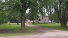 The farm property near Aylmer, Ont., where an ATV carrying five children hit a tree, leaving one in critical condition, is pictured on Wednesday, July 8, 2015.