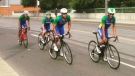 The Brazilian cycling team had to be escorted off the DVP after accidentally entering the highway while training. (Franco Cignelli)