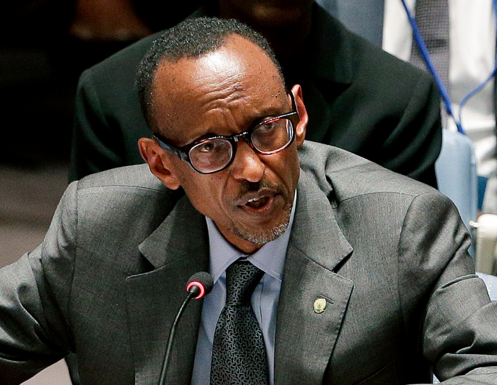 Rwanda president Paul Kagame speaks at UN