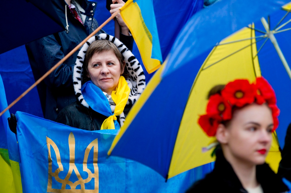 Ukrainian community demonstrates in Vancouver 