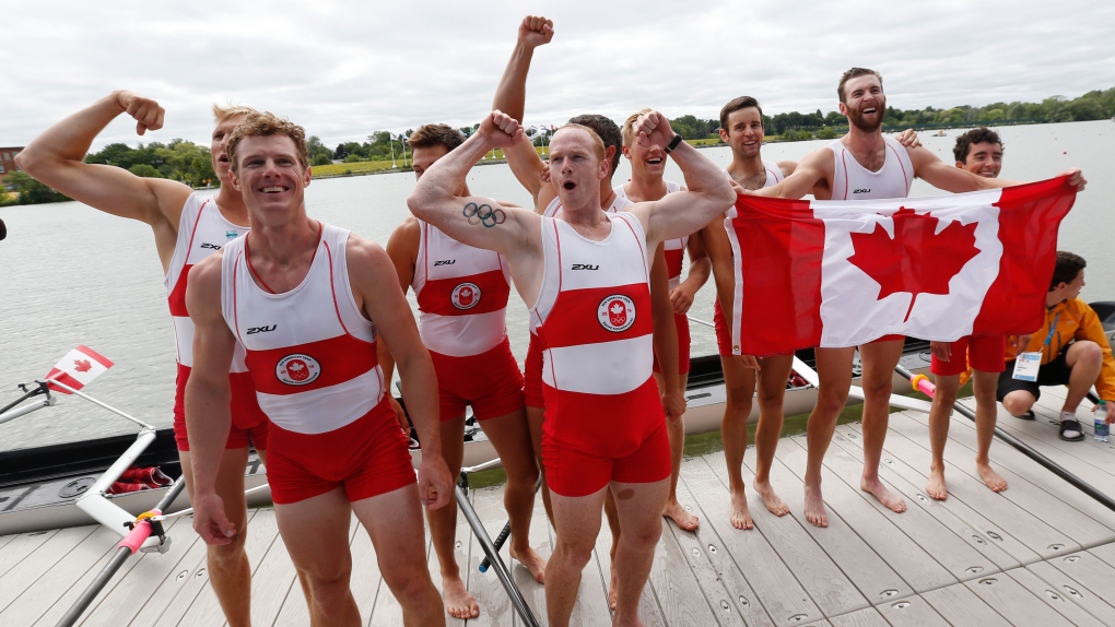 Canada wins gold in men's eight rowing 