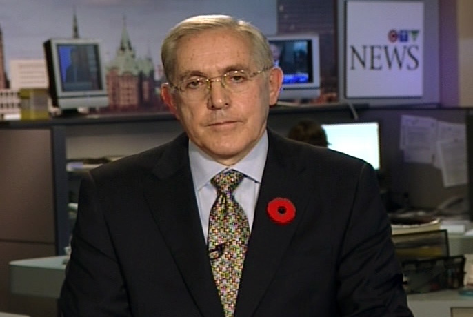 Former Ottawa mayor Bob Chiarelli reacts to a recent article in the Ottawa Citizen, Monday, Nov. 11, 2008.