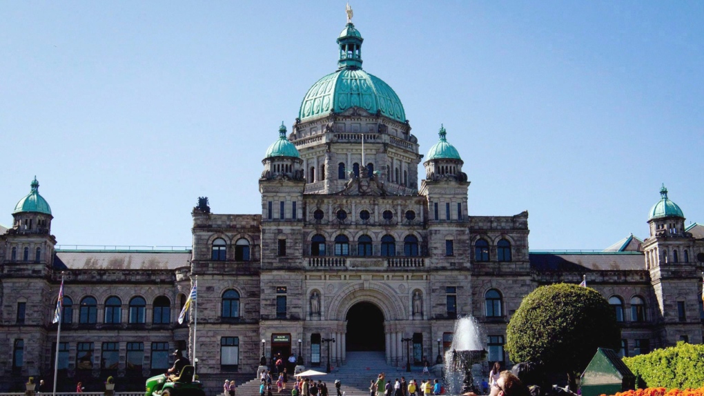 B.C. legislature in Victoria 