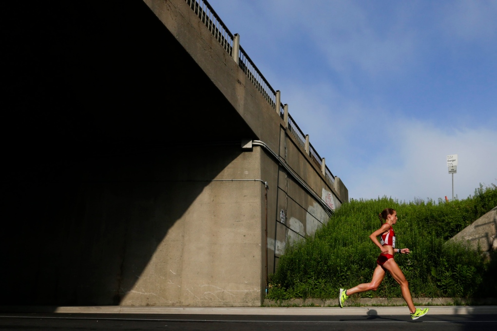 Marathon runner at Pan Am games in Toronto