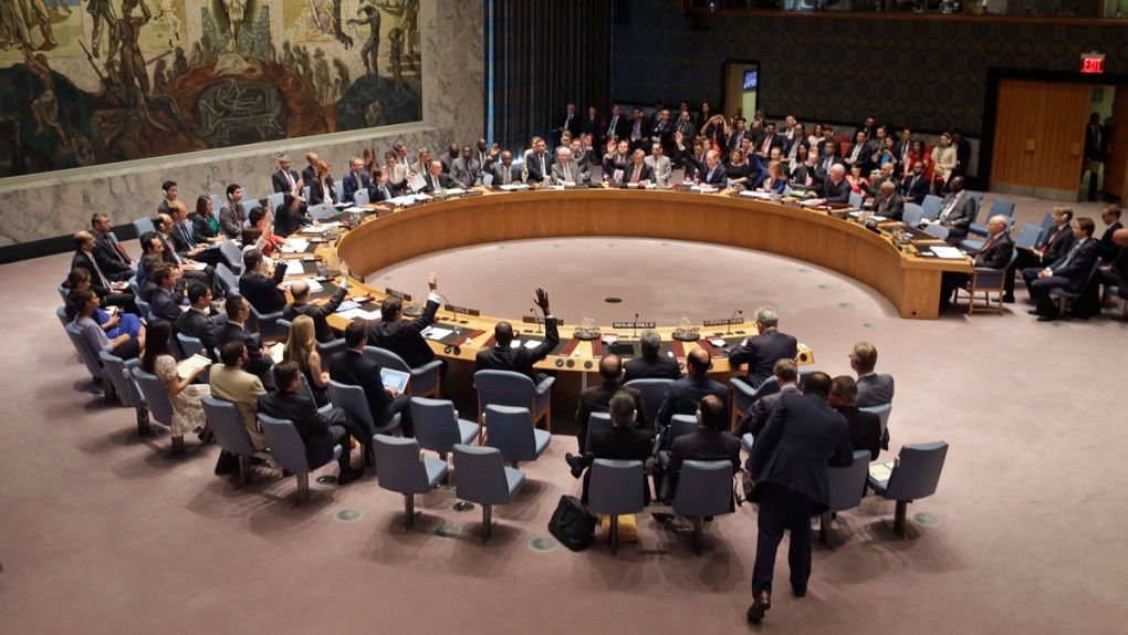 Security Council vote at UN headquarters