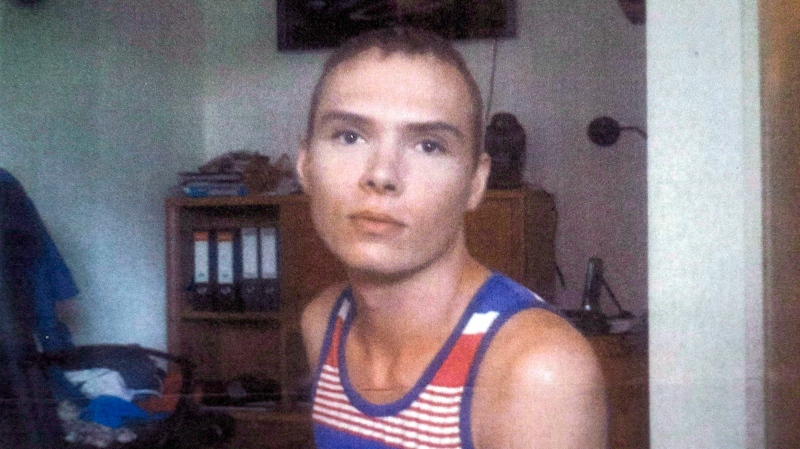 Luka Rocco Magnotta is pictured in Berlin in a court photo. (Supplied Photo / The Canadian Press)