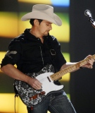 Country singer Brad Paisley performs in Nashville, Tenn., on Thursday, Oct. 30, 2008. (AP / Christopher Berkey)
