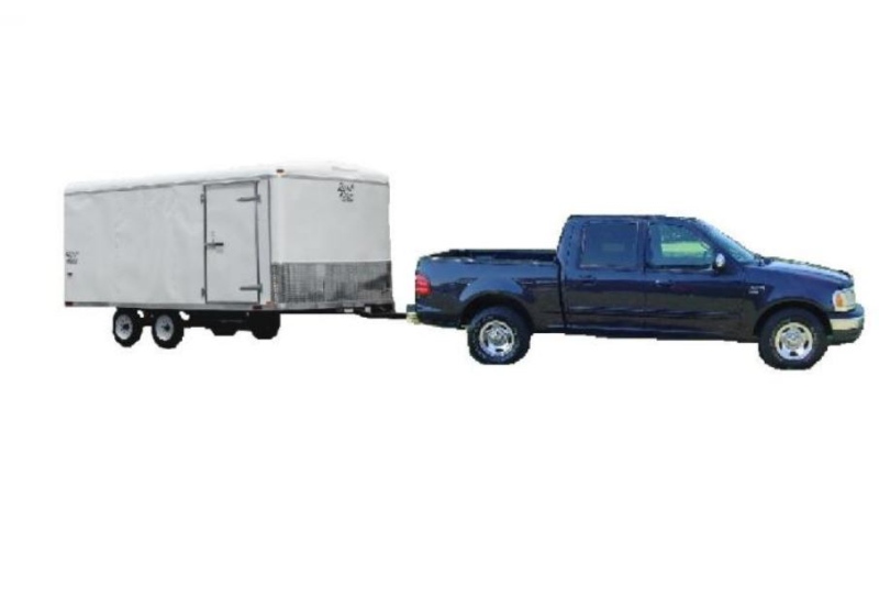 Huron County OPP released this image of a pickup and trailer described as a vehicle of interest in the 2009 hit-and-run death of Jason Pearson.