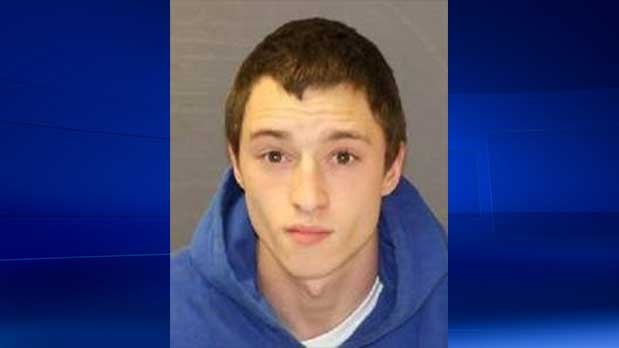 Justin Kunz, 19, who was accidentally released from the Elgin-Middlesex Detention Centre, is seen in this image released by the London Police Service.
