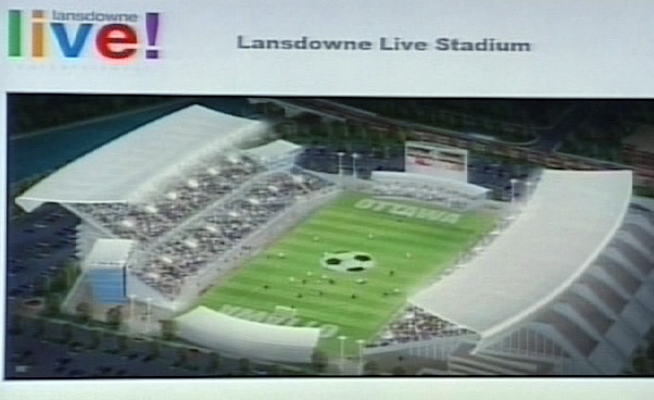 The Lansdowne Live proposal includes plans for a new sports stadium.