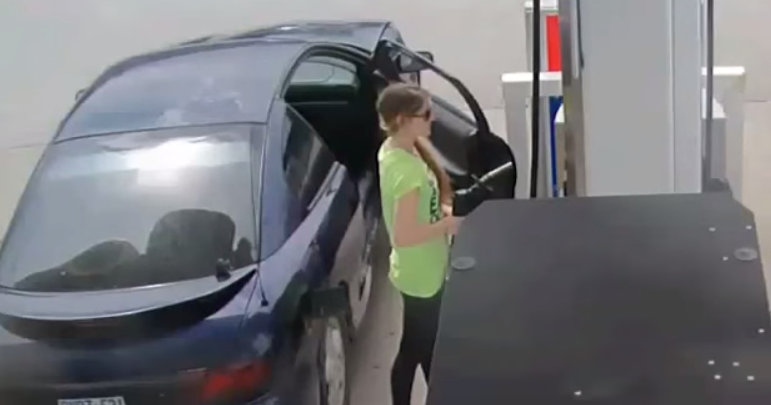 Sarnia police say this woman pumped gas and nobody attempted to pay. (Courtesy Sarnia police)