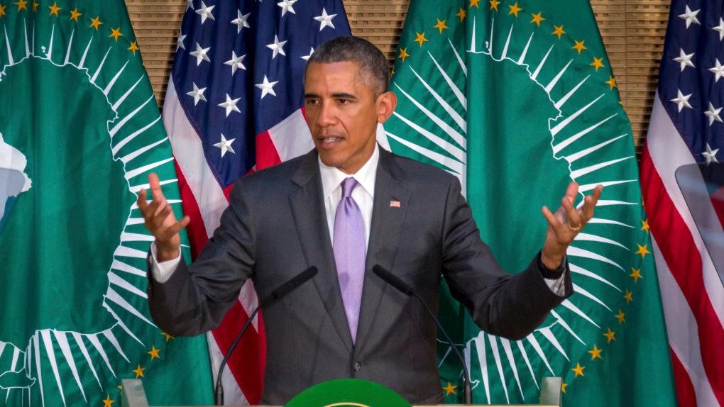 Obama gives speech in Ethiopia