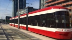 A TTC streetcar is seen on Spadina Avenue in this file photo. (Courtney Heels/CP24)