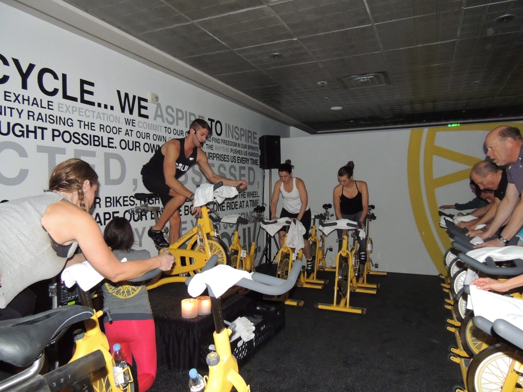 SoulCycle workout session