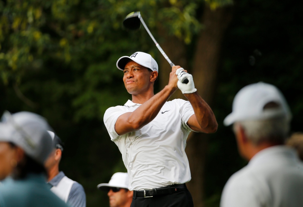 Tiger Woods at Quicken Loans golf tourney 