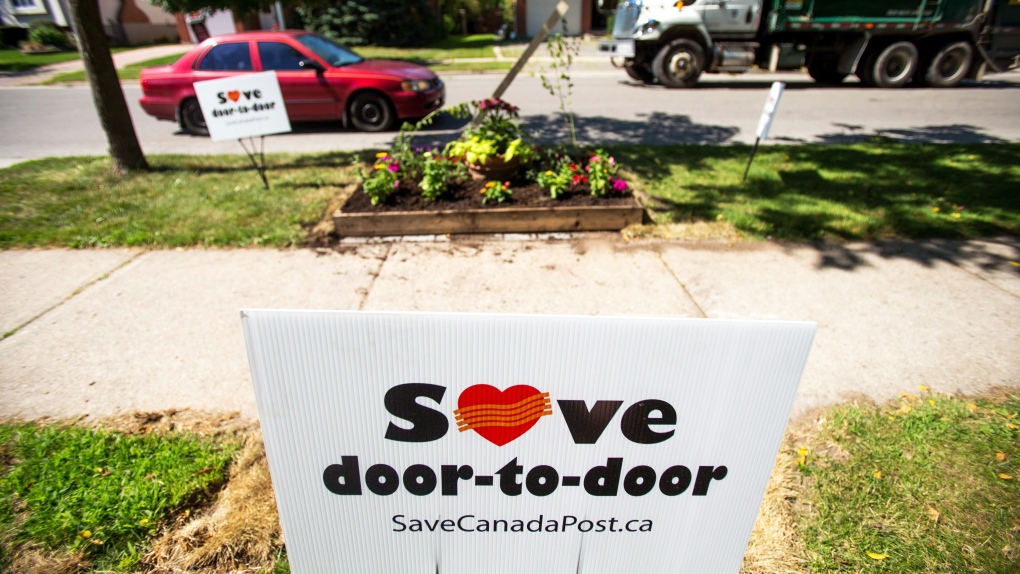A flower garden takes the spot of proposed mailbox