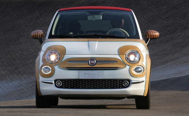 Leather-clad Fiat 500 sells in Monaco auction