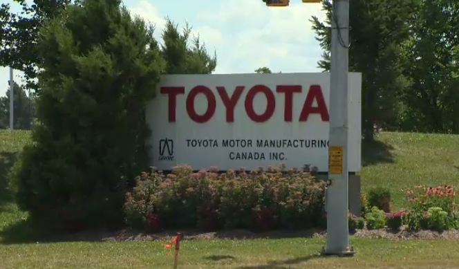 Toyota sign Cambridge plant