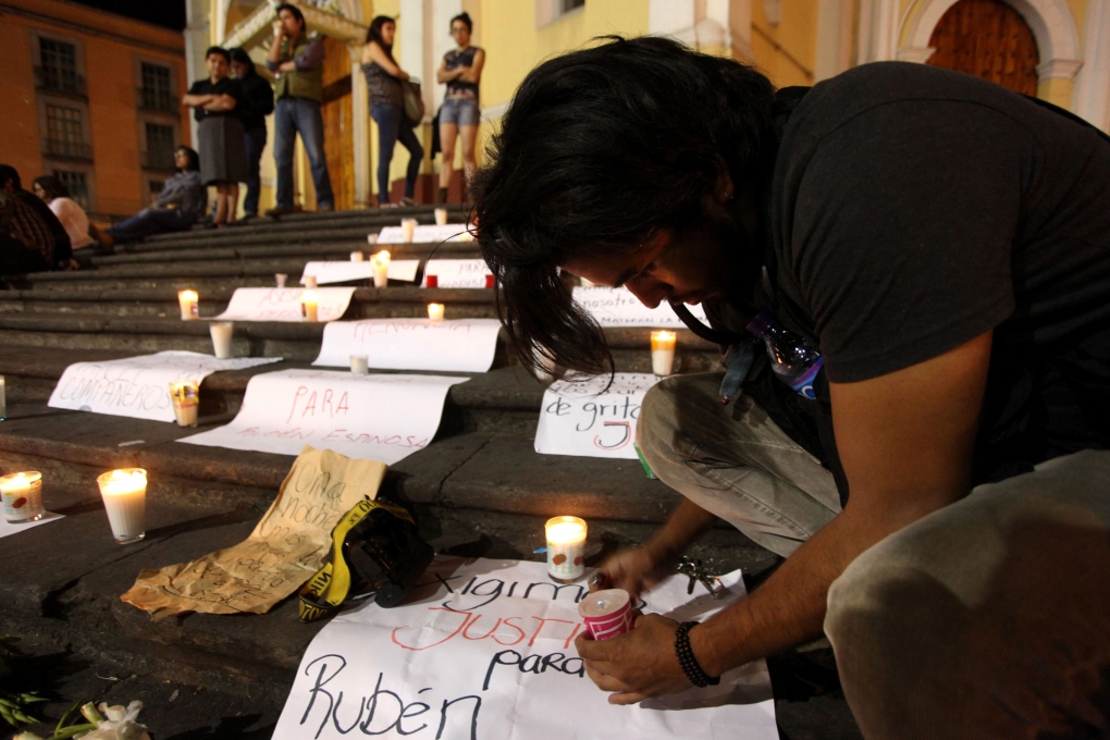 Mexican journalist vigil