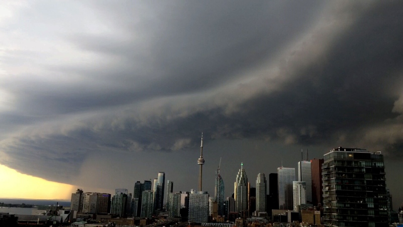 Summer storm in Toronto