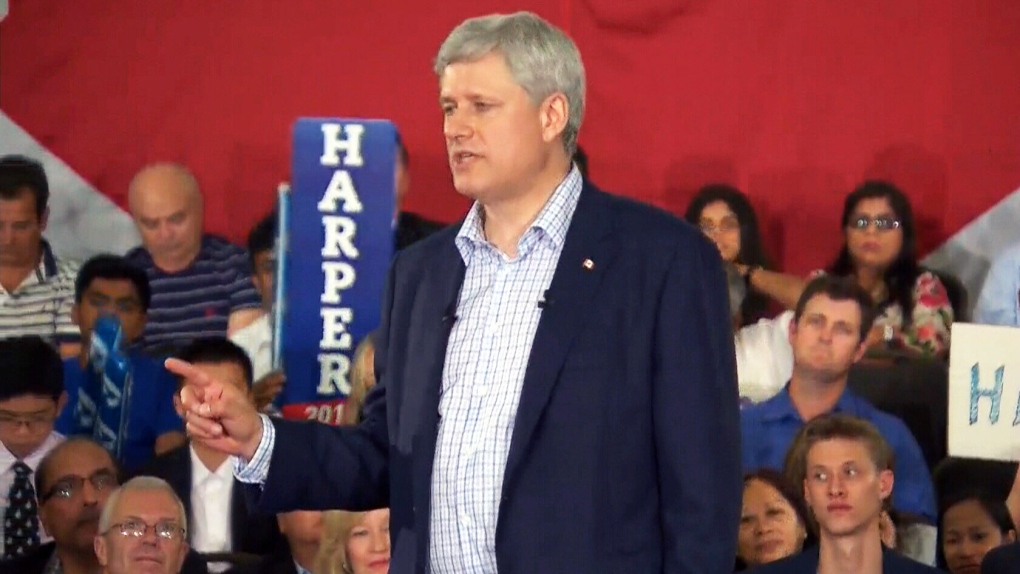 Federal Election 2015: Harper defends record