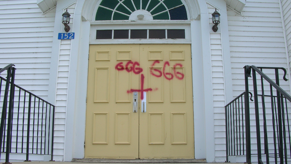 church vandalism
