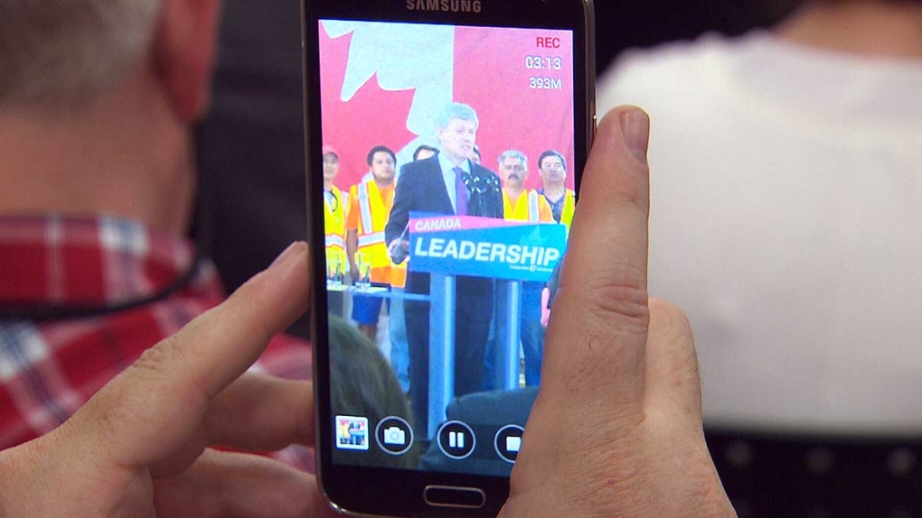 Harper campaigns in Toronto's North York region