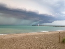 A storm rolls into Kincardine, Ont., off Lake Huron on Sunday, Aug. 2, 2015. (Andrew Miller / CTV Kitchener)