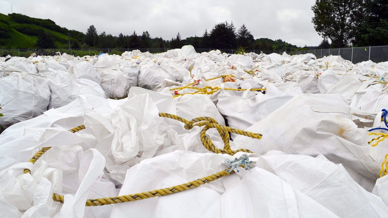 Bags of tsunami debris to be recycled