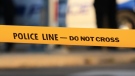 Police tape is shown in a file photo. 