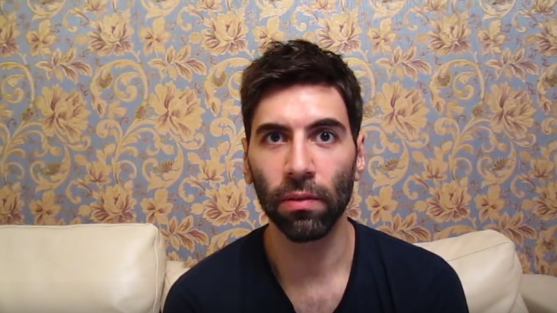 Daryush Valizadeh is seen in this image from the Roosh V YouTube account.