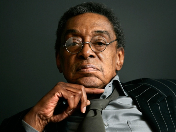 Former host of the television show "Soul Train," Don Cornelius at his office in Los Angeles on March 6, 2006. (AP / Damian Dovarganes)