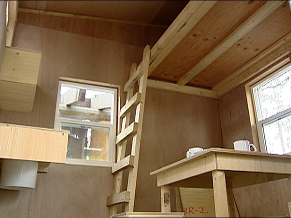 A look inside "Homes for Less," the 64-square-foot housing project on Granville Island. 