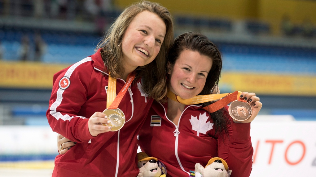 Tess Routliffe and Camille Berube at Parapan Am