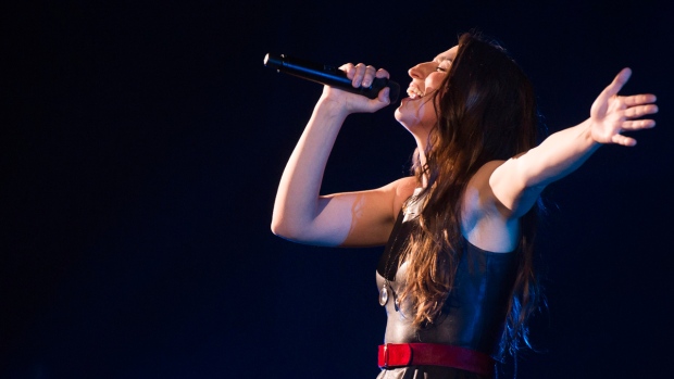 Sara Bareilles performs at Madison Square Garden
