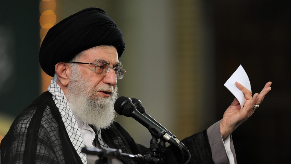 Iran's Khamenei speaks at a meeting in Tehran